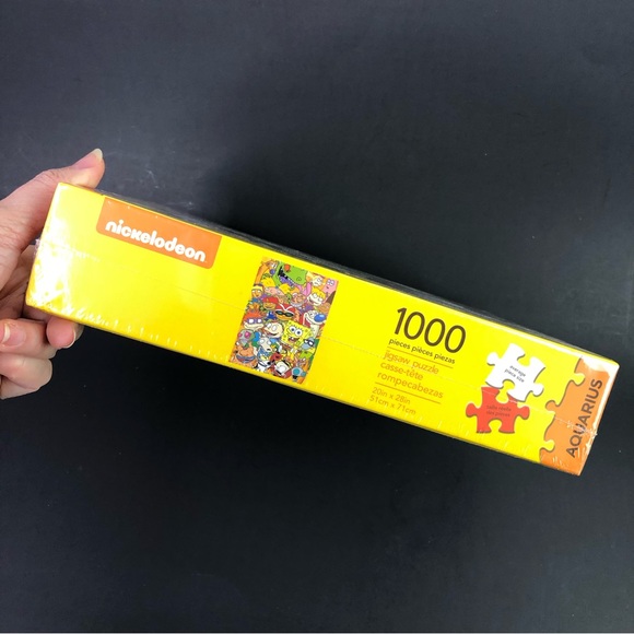 NIB Nickelodeon 1000 pieces Cast Jigsaw Puzzles Aquarius Easy Framing Format - Picture 5 of 6